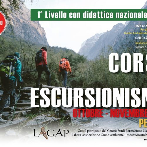 CORSO DI ESCURSIONISMO LAGAP 1 LIVELLO